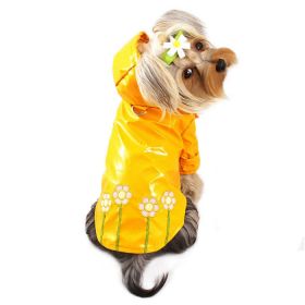 Polka Dots & Daisies Raincoat with Cotton Lining - S