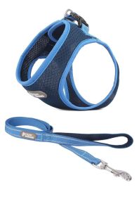 Pet Adventure Chest Harness And Leash Combo (Color: Navy Blue, size: M)